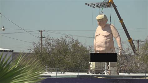 nude do trump|Giant nude statue of Donald Trump arrives in Phoenix